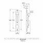 YALE P3513 RECESSED MOUNT FLUSH BOLTS