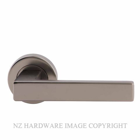 MILES NELSON MILANO VERONA LEVER ON ROUND ROSE SATIN GRAPHITE