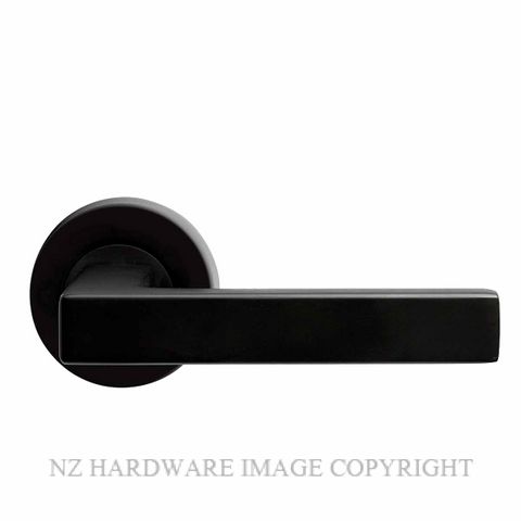 MILES NELSON MILANO VERONA LEVER ON ROUND ROSE MATT BLACK