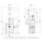 YALE OPTIMUM 1 POINT LOCKING SLIDING DOOR LOCK BODIES