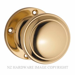 TRADCO 21365 MILTON KNOB LATCH UNLACQUERED POLISHED BRASS