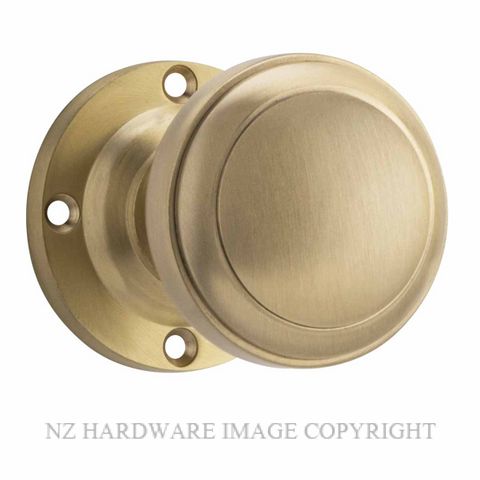 TRADCO 21369 MILTON KNOB LATCH UNLACQUERED SATIN BRASS