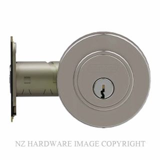 SCHLAGE SRL4RDSN DOUBLE KEY ROUND DEADBOLT SATIN NICKEL