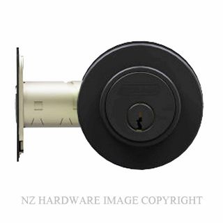 SCHLAGE SRL4RDMB DOUBLE KEY ROUND DEADBOLT MATT BLACK
