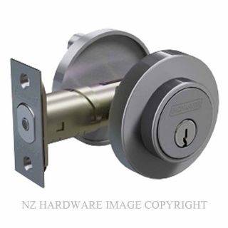 SCHLAGE SRL4RSSC KEY & TURN ROUND DEADBOLT SATIN CHROME