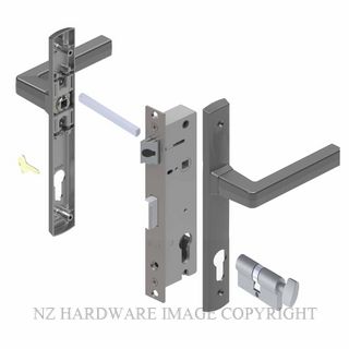 YALE PL8220229P PALLADIUM 30MM 2PT 13MM KEY-TURN LOCKSET POWDERCOAT
