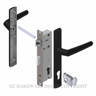 YALE PL8220427B PALLADIUM 30MM 2PT 13MM INT-KEY LOCKSET MATT BLACK