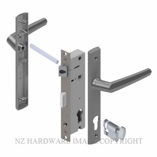 YALE PL8220427P PALLADIUM 30MM 2PT 13MM INT-KEY LOCKSET POWDERCOAT