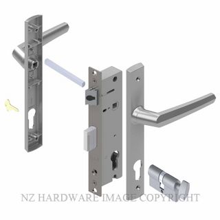 YALE PL8260227SC PALLADIUM 30MM 2PT 24MM KEY-TURN LOCKSET SATIN CHROME