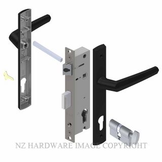 YALE PL8260227B PALLADIUM 30MM 2PT 24MM KEY-TURN LOCKSET MATT BLACK