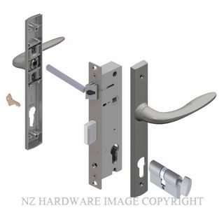 YALE PL82602L1P PALLADIUM 30MM 2PT 24MM KEY-TURN LOCKSET POWDERCOAT