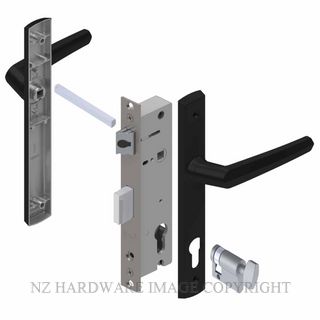 YALE PL8260427B PALLADIUM 30MM 2PT 24MM INT-KEY LOCKSET MATT BLACK