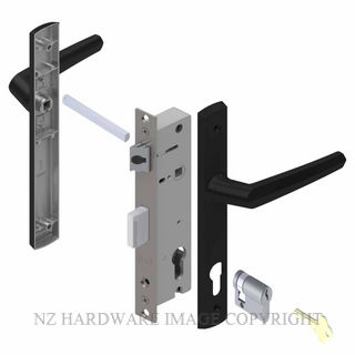 YALE PL8260327B PALLADIUM 30MM 2PT 24MM INT-TURN LOCKSET MATT BLACK