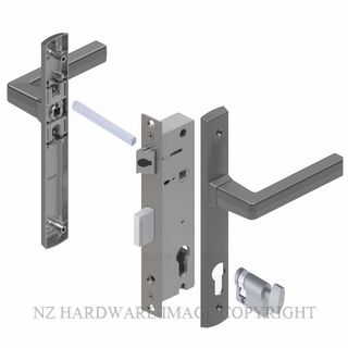 YALE PL8260429P PALLADIUM 30MM 2PT 24MM INT-KEY LOCKSET POWDERCOAT