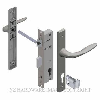 YALE PL82604L1P PALLADIUM 30MM 2PT 24MM INT-KEY LOCKSET POWDERCOAT