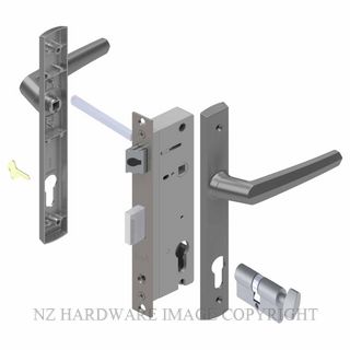 YALE PL8270227P PALLADIUM 40MM 2PT 24MM KEY-TURN LOCKSET POWDERCOAT