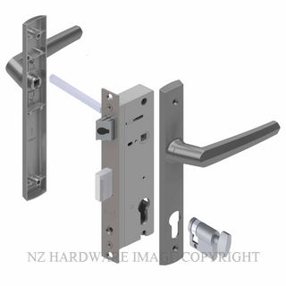 YALE PL8270427P PALLADIUM 40MM 2PT 24MM INT-KEY LOCKSET POWDERCOAT