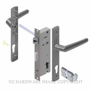 YALE PL8230227P PALLADIUM 40MM 2PT 13MM KEY-TURN LOCKSET POWDERCOAT