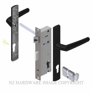 YALE PL8230227B PALLADIUM 40MM 2PT 13MM KEY-TURN LOCKSET MATT BLACK