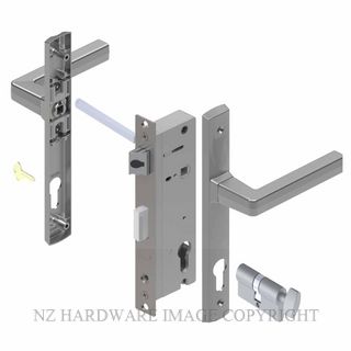YALE PL8230229SC PALLADIUM 40MM 2PT 13MM KEY-TURN LOCKSET SATIN CHROME
