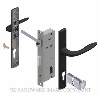 YALE PL82302L1B PALLADIUM 40MM 2PT 13MM KEY-TURN LOCKSET MATT BLACK