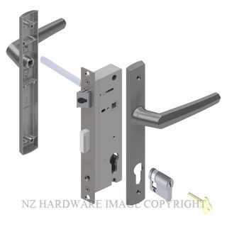 YALE PL8230327P PALLADIUM 40MM 2PT 13MM INT-TURN LOCKSET POWDERCOAT