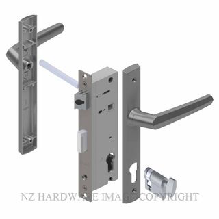 YALE PL8230427P PALLADIUM 40MM 2PT 13MM INT-KEY LOCKSET POWDERCOAT