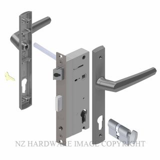 YALE PL8240227P PALLADIUM 50MM 2PT 13MM KEY-TURN LOCKSET POWDERCOAT