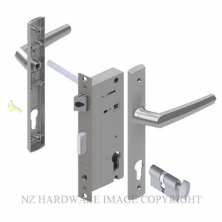 YALE PL8240227SC PALLADIUM 50MM 2PT 13MM KEY-TURN LOCKSET SATIN CHROME