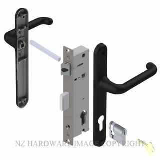 YALE VR82603B VERONA 30MM 2PT 24MM INT-TURN LOCKSET MATT BLACK
