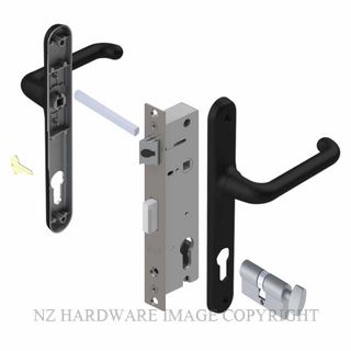 YALE VR82602B VERONA 30MM 2PT 24MM KEY-TURN LOCKSET MATT BLACK