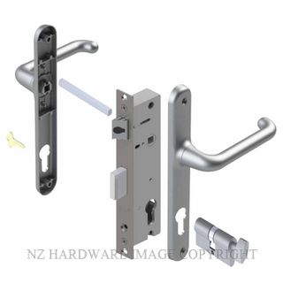 YALE VR82602SC VERONA 30MM 2PT 24MM KEY-TURN LOCKSET SATIN CHROME
