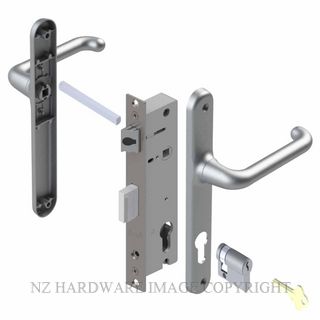 YALE VR82603SC VERONA 30MM 2PT 24MM INT-TURN LOCKSET SATIN CHROME