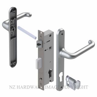 YALE VR82604SC VERONA 30MM 2PT 24MM INT-KEY LOCKSET SATIN CHROME
