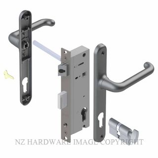 YALE VR82702P VERONA 40MM 2PT 24MM KEY-TURN LOCKSET POWDERCOAT