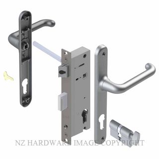 YALE VR82702SC VERONA 40MM 2PT 24MM KEY-TURN LOCKSET SATIN CHROME