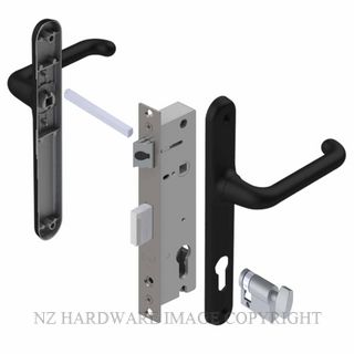 YALE VR82703B VERONA 40MM 2PT 24MM INT-TURN LOCKSET MATT BLACK