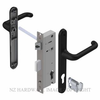 YALE VR82704B VERONA 40MM 2PT 24MM INT-KEY LOCKSET MATT BLACK