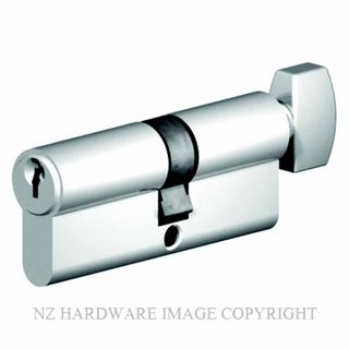 YALE MC33034 EURO CYLINDER KEY & TURN 31MM/31MM SATIN CHROME