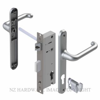 YALE VR82704SC VERONA 40MM 2PT 24MM INT-KEY LOCKSET SATIN CHROME