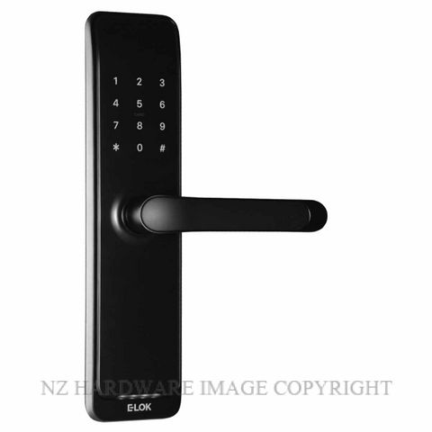 E LOK 805W BLK SMART LOCK INBUILT WIFI KITSETS MATT BLACK