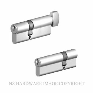 YALE P33016E OFFSET EURO CYLINDER DOUBLE KEYED 62MM/32MM SATIN CHROME