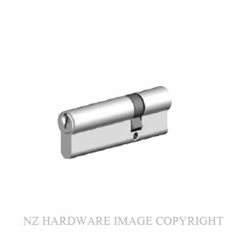 YALE P33016E OFFSET EURO CYLINDER DOUBLE KEYED 62MM/32MM SATIN CHROME