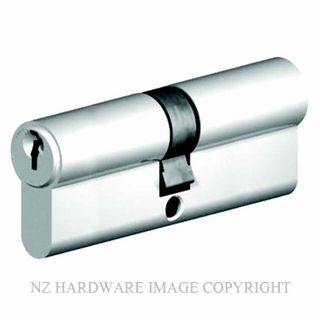 YALE MC33035 EURO CYLINDER DOUBLE KEYED 31MM/31MM SATIN CHROME