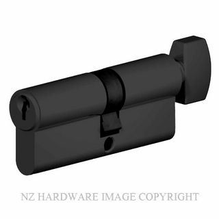 YALE P33234B EURO CYLINDER KEY & TURN 38MM/38MM MATT BLACK