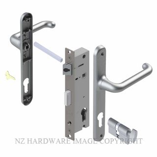 YALE VR82202SC VERONA 30MM 2PT 13MM KEY-TURN LOCKSET SATIN CHROME