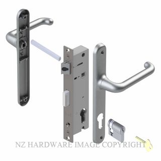YALE VR82203SC VERONA 30MM 2PT 13MM INT-TURN LOCKSET SATIN CHROME