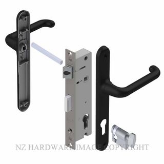 YALE VR82204B VERONA 30MM 2PT 13MM INT-KEY LOCKSET MATT BLACK