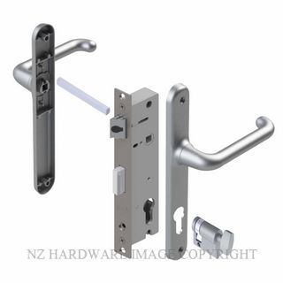 YALE VR82204SC VERONA 30MM 2PT 13MM INT-KEY LOCKSET SATIN CHROME