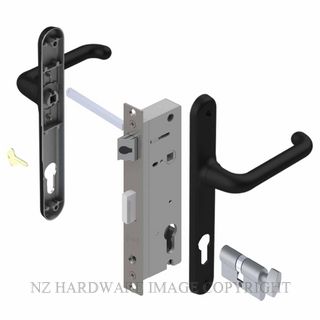 YALE VR82302B VERONA 40MM 2PT 13MM KEY-TURN LOCKSET MATT BLACK